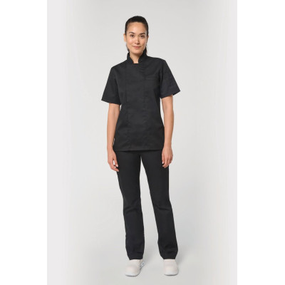 Unisex breathable short sleeve cooking jacket
